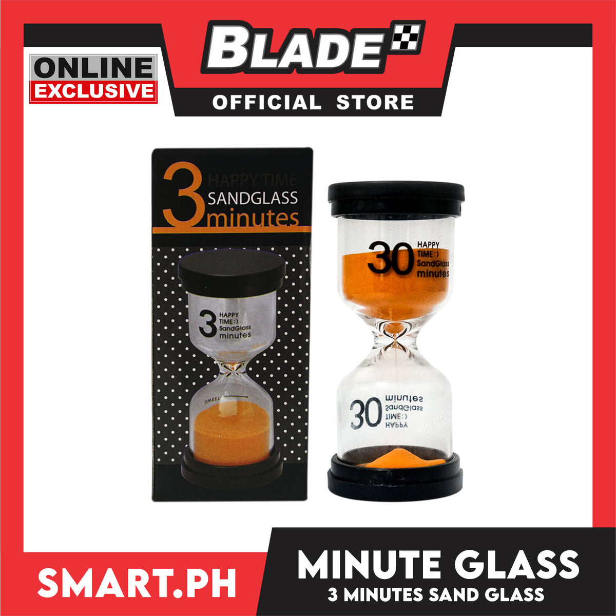 Gifts Sandglass Minutes Happy Time Assorted Colors and Time