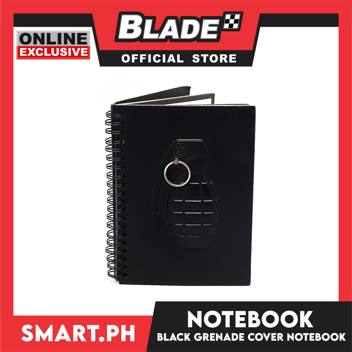 Gifts Notebook with Black Granade Design  (Assorted Design)