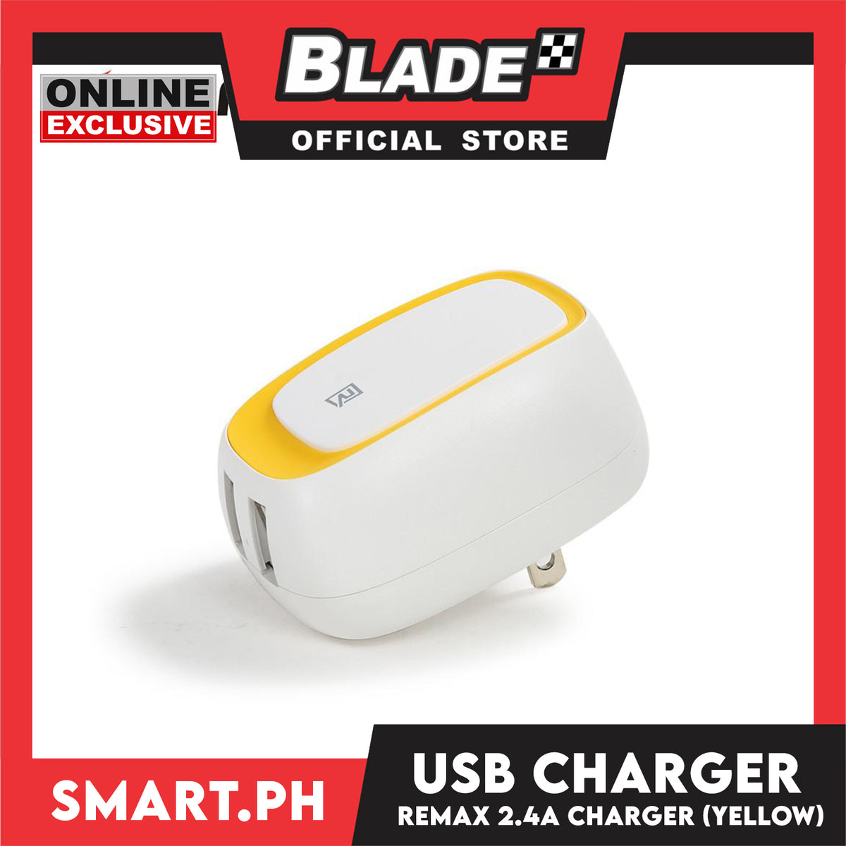 Gifts Remax USB Charger 2.4A 2Port RP-U23 Assorted Colors