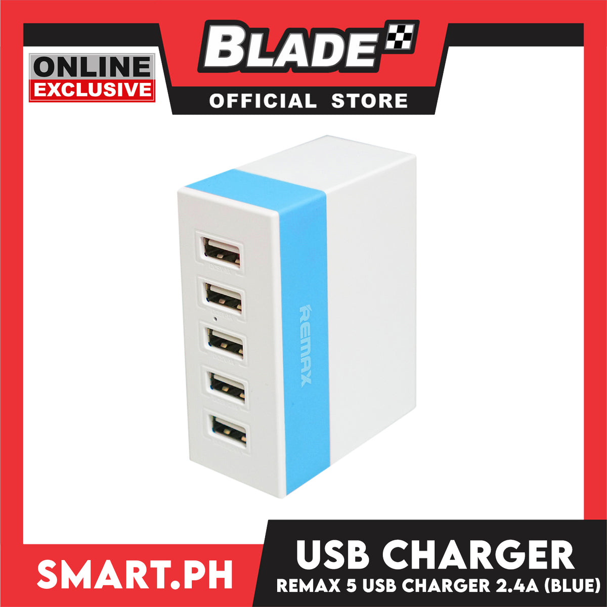 Gifts Remax USB Charger 5Port RU-U1 Assorted Colors