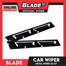CARFU Metal Stainless Wiper Blade Black AC-67 10 inches