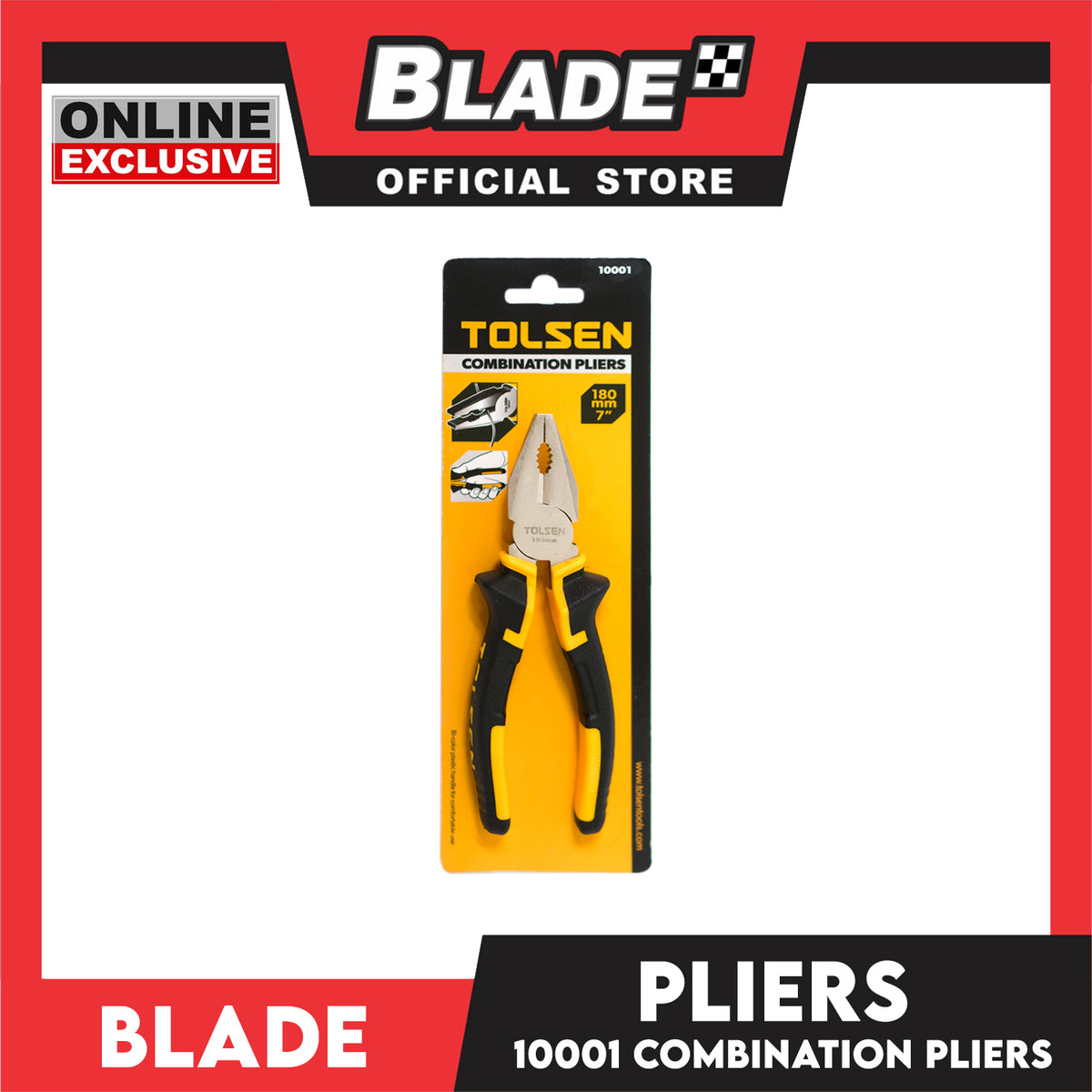 Tolsen 10001 Combination Pliers 180 mm 7''