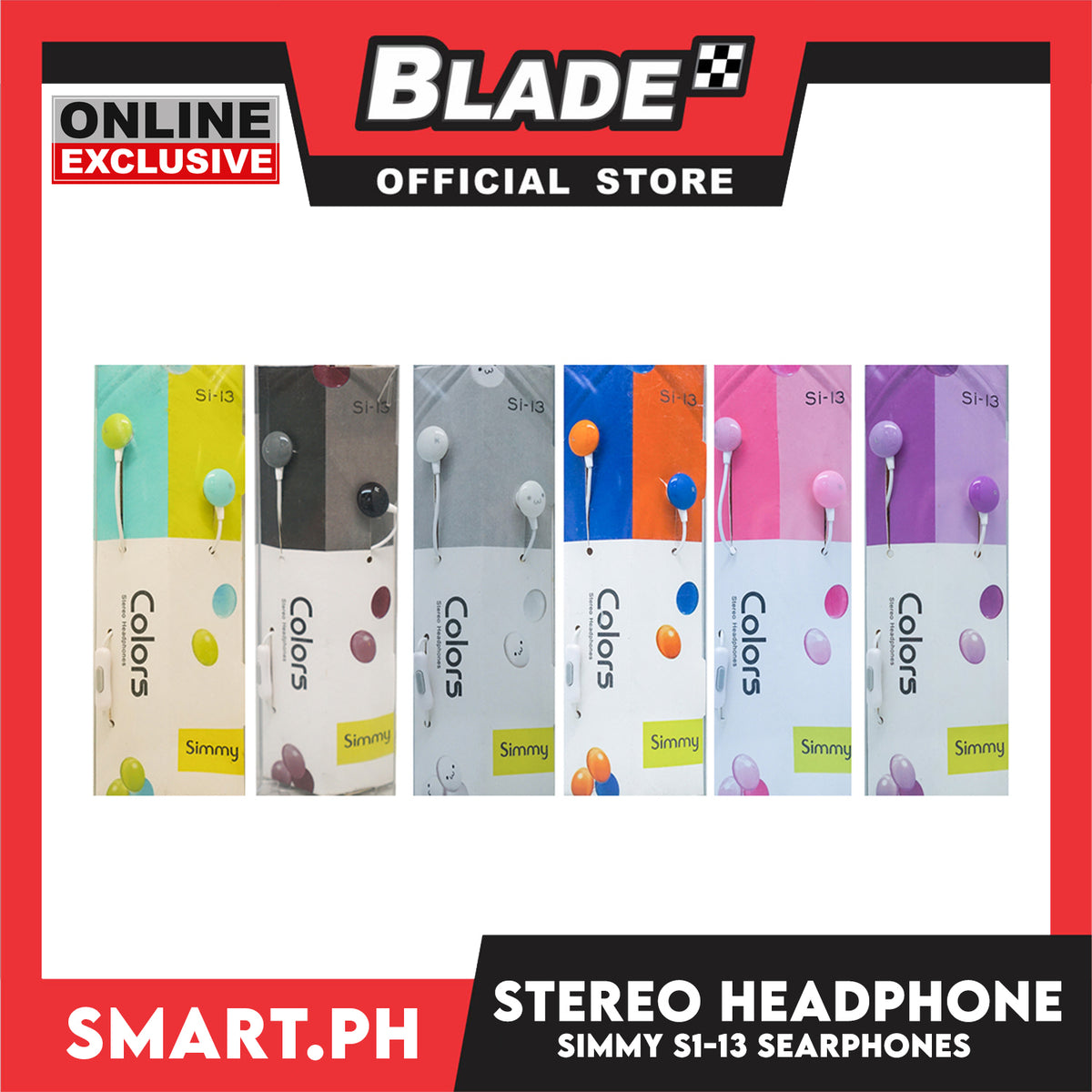 Gifts Stereo Headphones Si-13 (Assorted Colors)