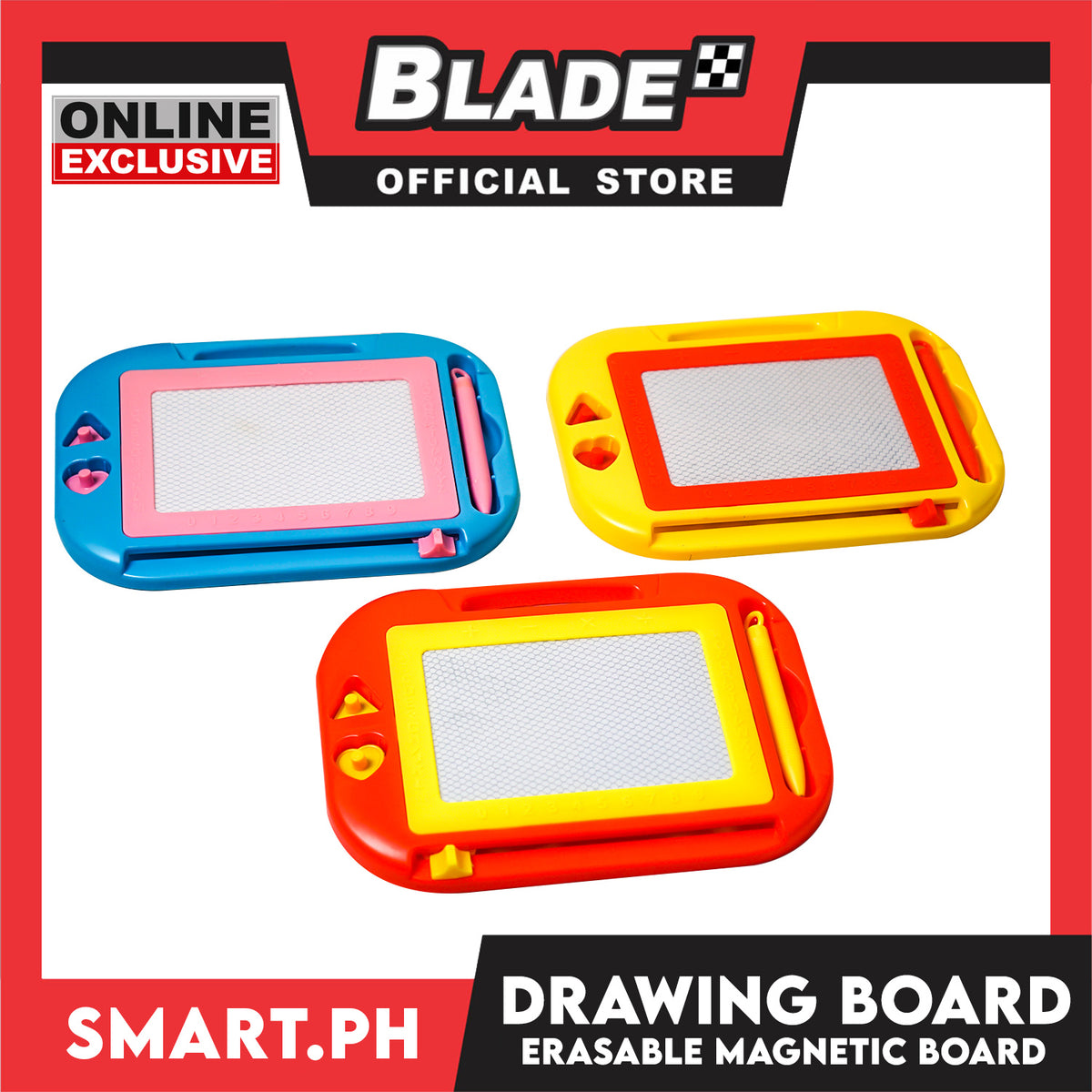 Gifts White Drawing Board Mini for Kids (Assorted Colors)