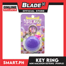 Gifts Key Ring Mini Macaron Round Case Assorted Colors