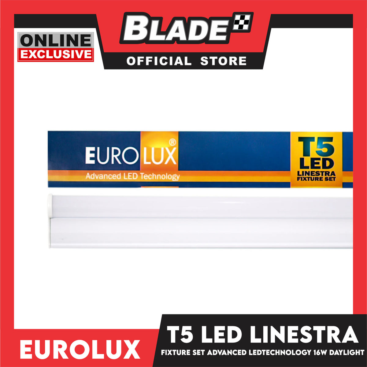 Eurolux T5 LED Linestra Fixture Set 6500K 16W (Daylight)