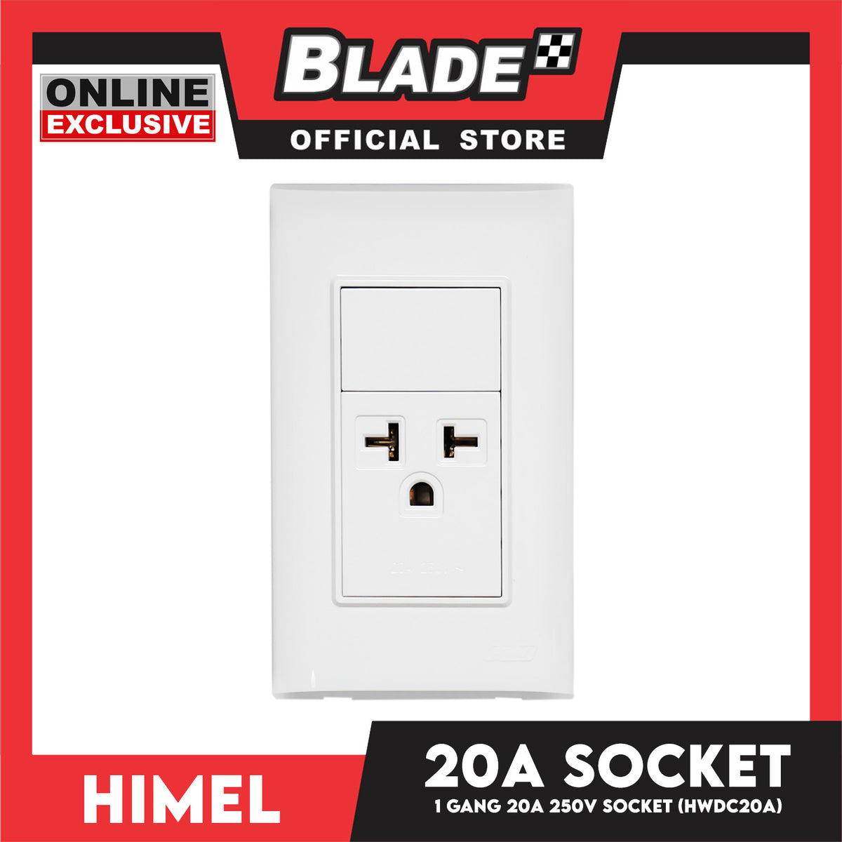 Himel 1 Gang 20A Socket HWDC20A