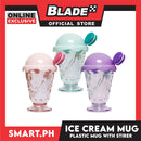 Gifts Mug Ice Cream with Stirer AP1283 (Assoted Colors)