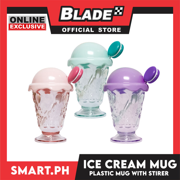 Gifts Mug Ice Cream with Stirer AP1283 (Assoted Colors)