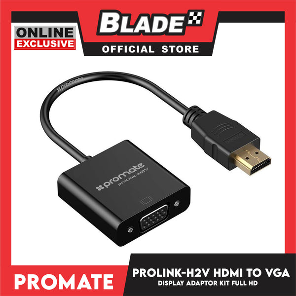 Promate HDMI to VGA Display Adaptor Kit ProLink-H2V (Black) Full HD