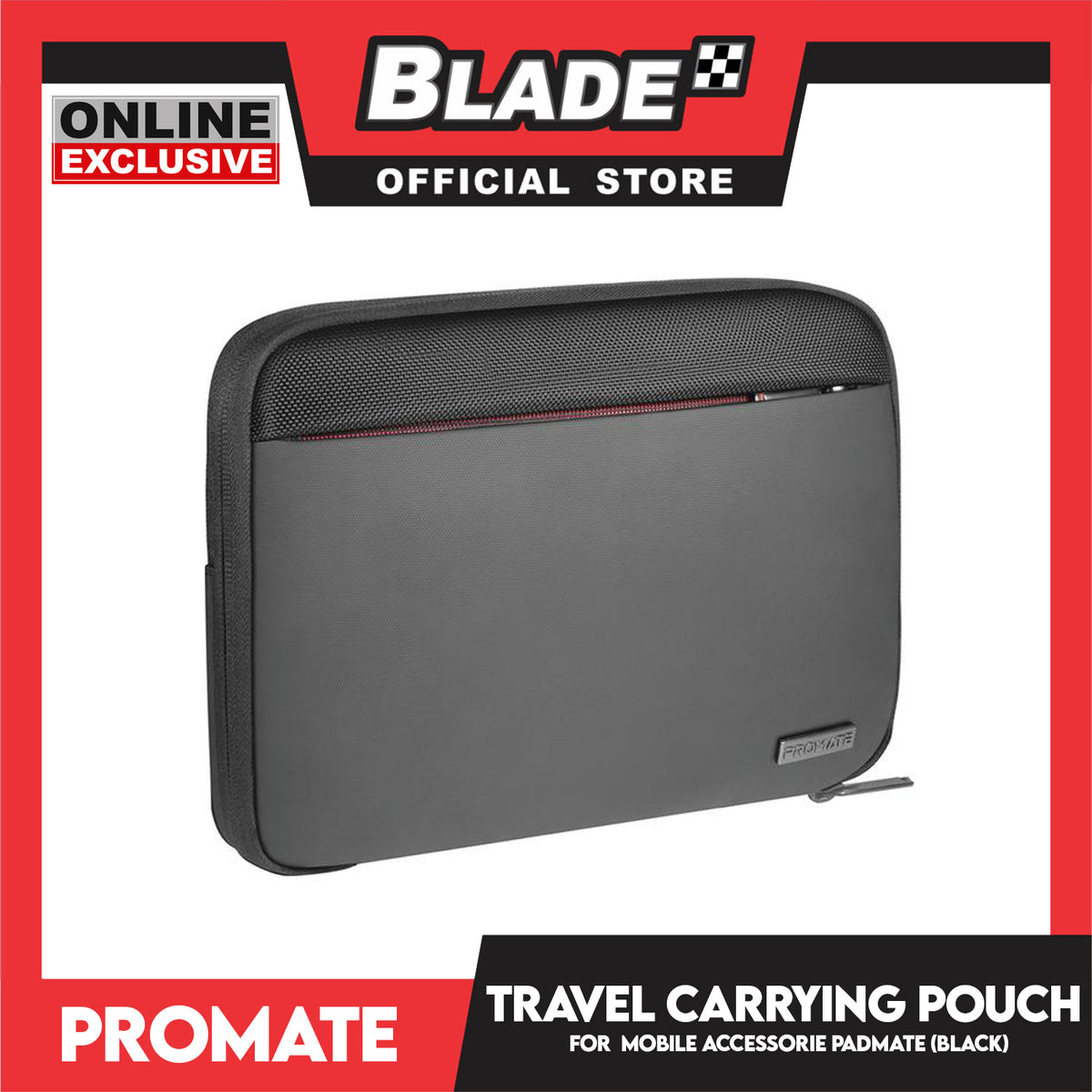 Promate PadMate Travel Tablet Bag Carrying Pouch Ideal Tech Companion