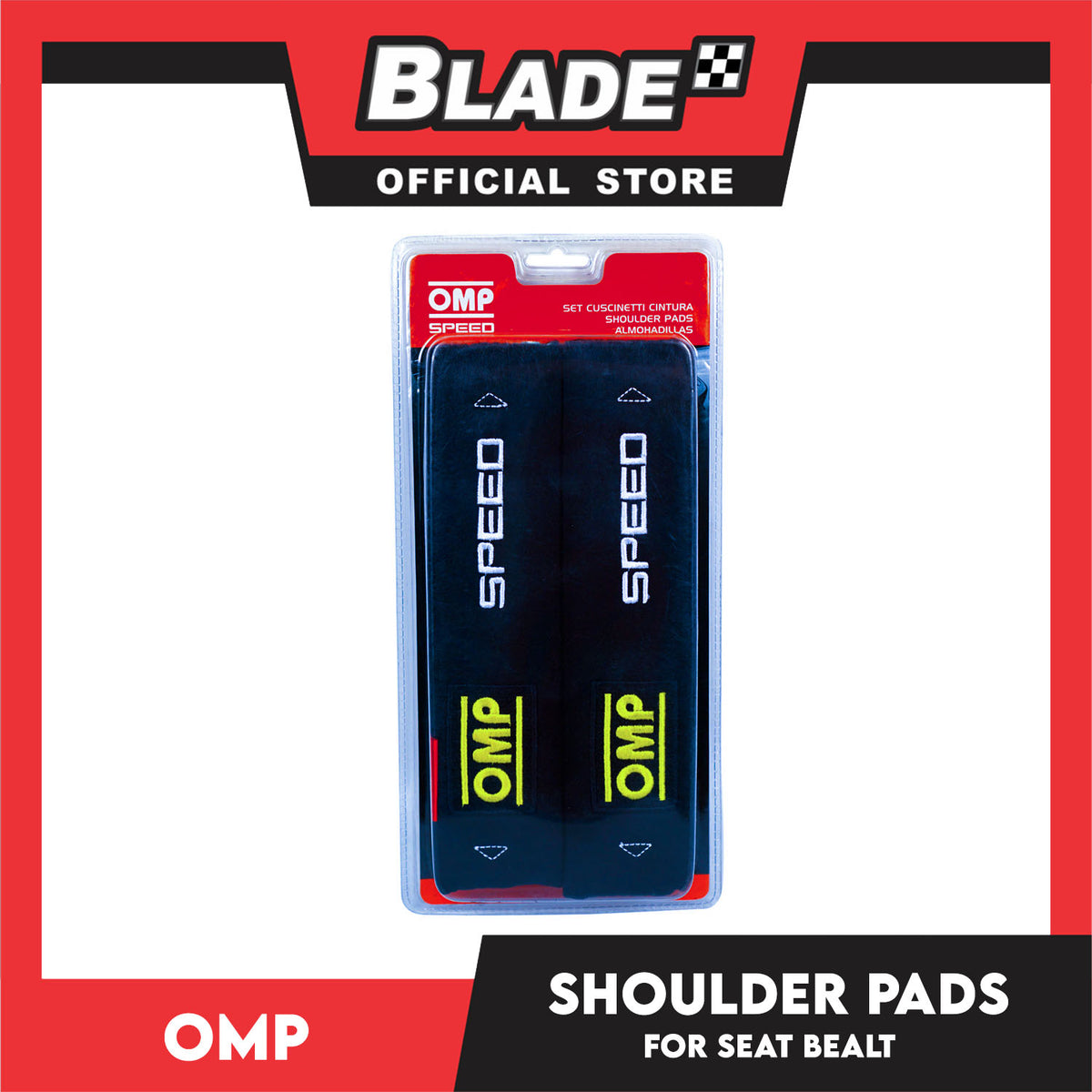 Omp Seat Belt Pad Speed Shoulder Pads OMP1028BLK
