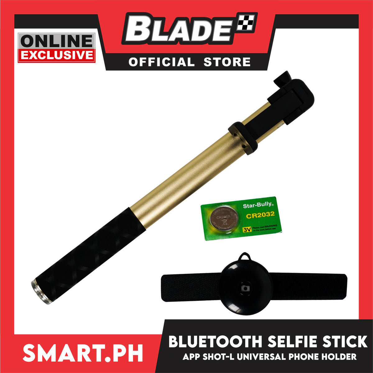 Gifts Selfie Stick Bluetooth APP Shot-L Gold