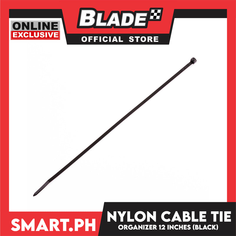 20pcs Cable Tie Organizer Nylon 12' ' (Black) Cables And Cords Lock Organizer Set Per Pack