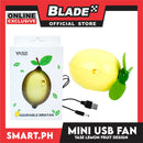 Gifts Mini Fan Lemon Yase With USB Cable
