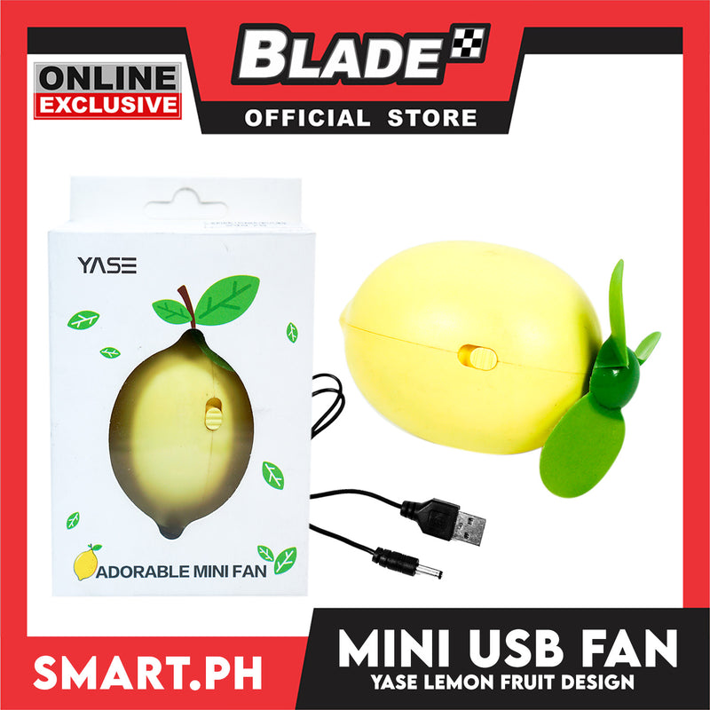 Gifts Mini Fan Lemon Yase With USB Cable