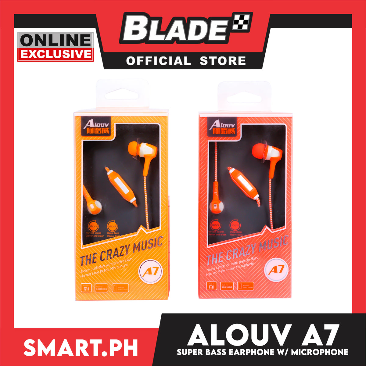 Gifts Earphone Alouv A7 (Assorted Colors)
