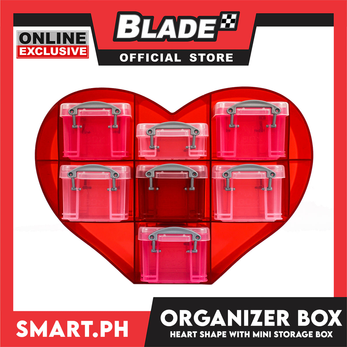Gifts Organizer Box Heart Shape 7's