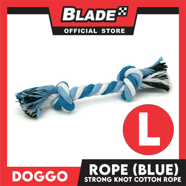 Doggo Rope Thick Fiber 11' ' Large Size (Blue) Perfect Toy for Dog