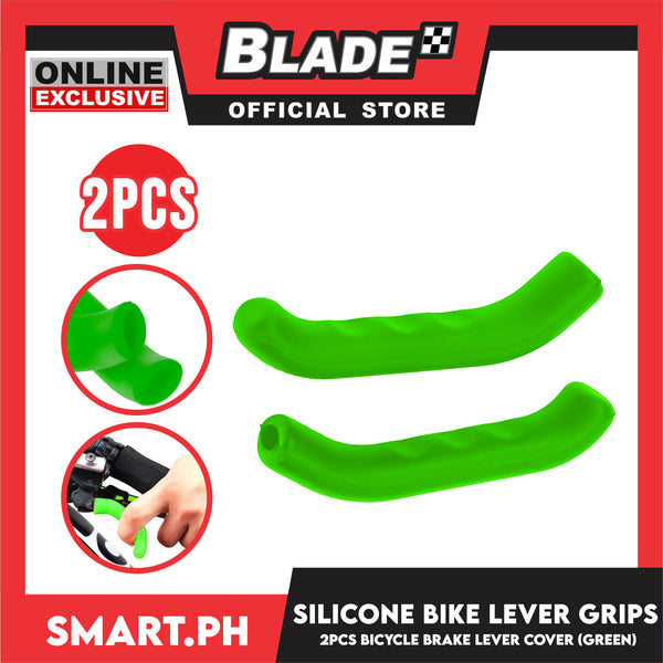 2pcs Silicone Bicycle Brake Lever Grips Protective Cover (Green)