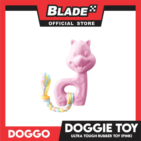 Doggo Doggie (Pink) Ultra Tough Rubber Pet Toy