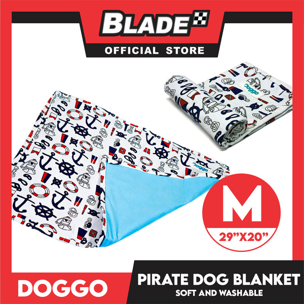 Doggo Blanket Pirate Design (Medium) Soft And Washable Blanket for Dogs
