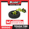 Doggo Dog Toy Tough Tire Rubber with Rope Medium Size (Black) Pet Toy Rubber Tire