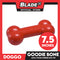 Doggo Tough Goodie Big Bone Design 7 inches Length Ultra Tough Rubber (Red) Dog Toy