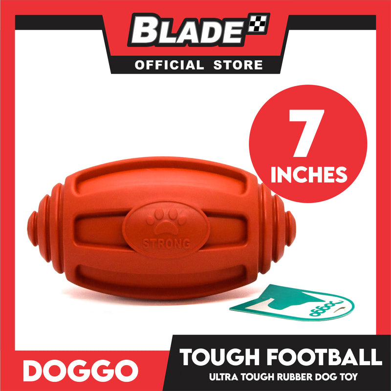 Doggo Tough Football Design (Red) Dog Toy Pet Toy for Adult