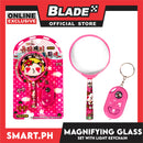 Gifts Magnifying Glass Set with Light Keychain (Assorted Colors)