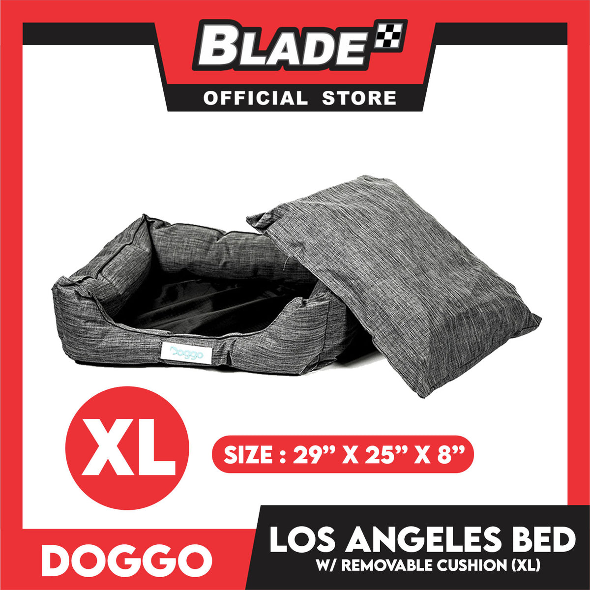 Doggo Los Angeles Bed (XL) Comfortable Pet Bed