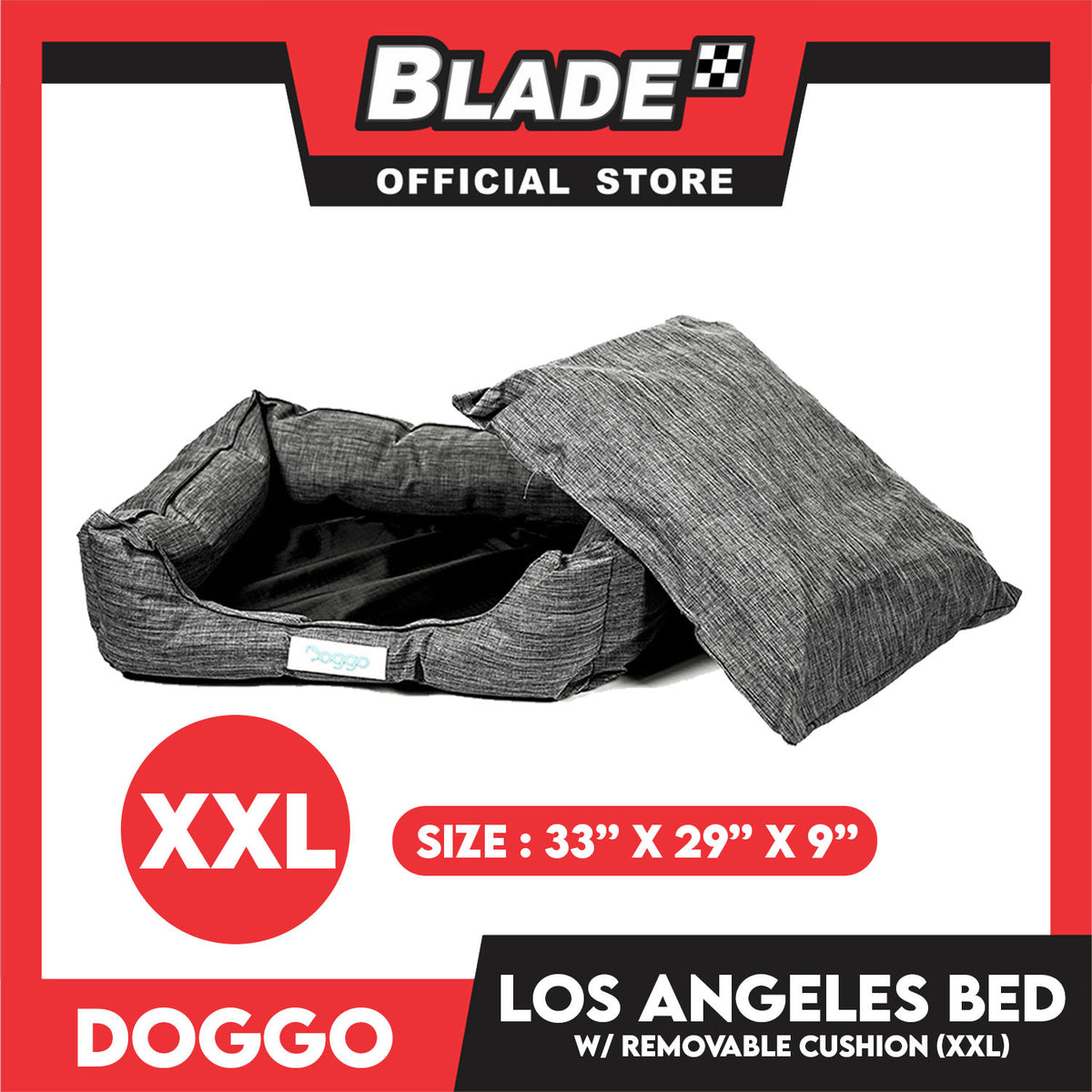 Doggo Los Angeles Bed (XXL) Comfortable Pet Bed