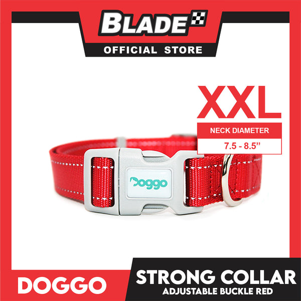 Doggo Strong Collar XXL Size (Red) Soft And Durable Collar for Your Dog