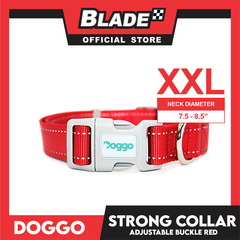 Doggo Strong Collar XXL Size (Red) Soft And Durable Collar for Your Dog