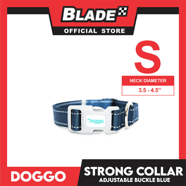 Doggo Strong Collar Small Size (Blue) Soft And Durable Collar for Your Dog