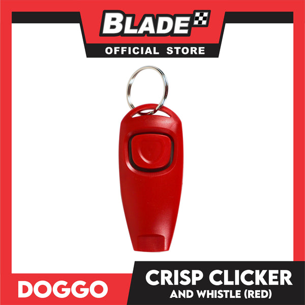 Doggo Crisp Clicker And Whistle (Red) Sounds To Get Your Dog's Attention