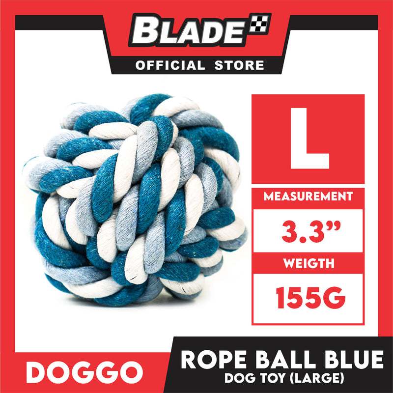 Doggo Rope Ball Large Size (Blue) Perfect Toy for Dog