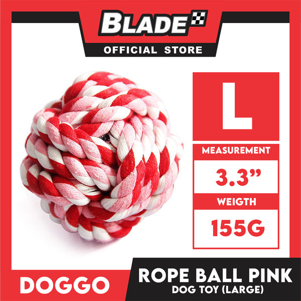 Doggo Rope Ball Large Size (Pink) Perfect Toy for Dog