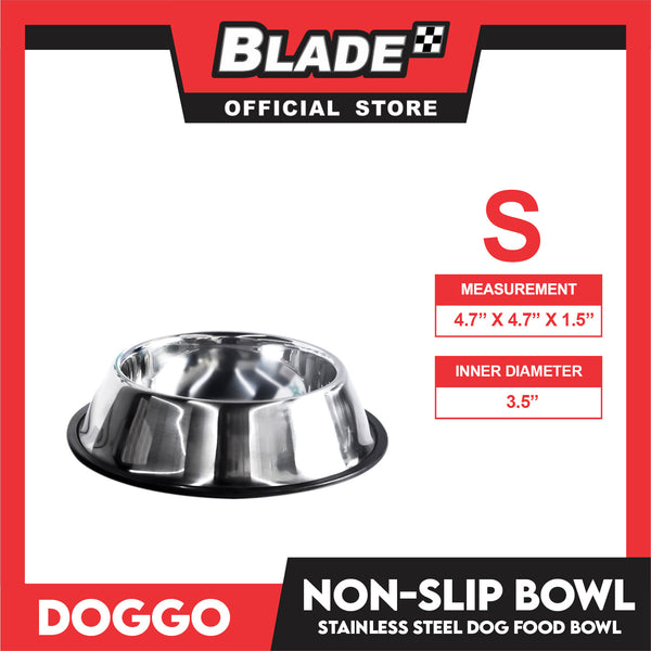 Doggo Non-Slip Bowl (Small) Durable Stainless Pet Feeding Bowl