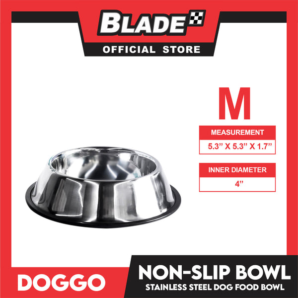 Doggo Non-Slip Bowl (Medium) Durable Stainless Pet Feeding Bowl