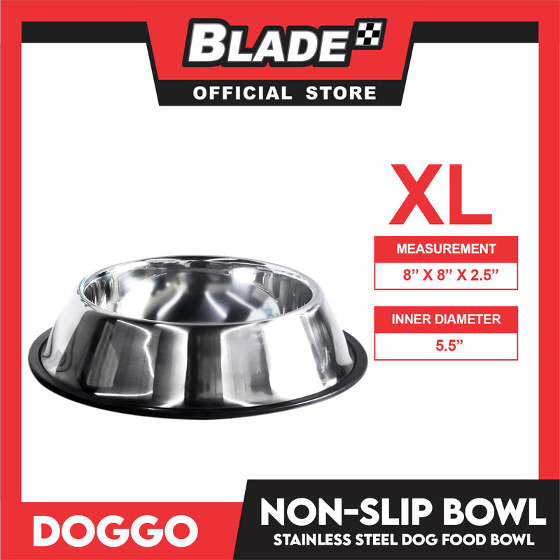 Doggo Non-Slip Bowl (Extra Large) Durable Stainless Pet Feeding Bowl