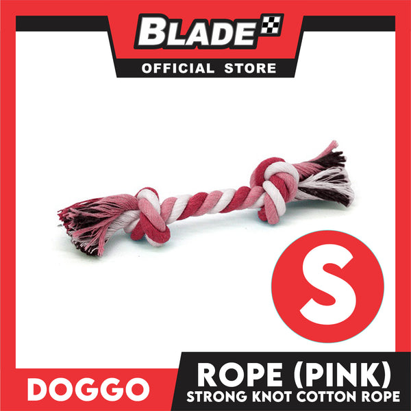 Doggo Rope Thick Fiber 4.5'' Small Size (Pink) Perfect Toy for Dog