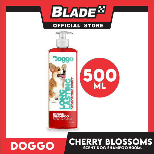 Doggo Shampoo Long Lasting Deodorizing Effect 500ml (Cherry Blossoms) Shampoo for Your Pet