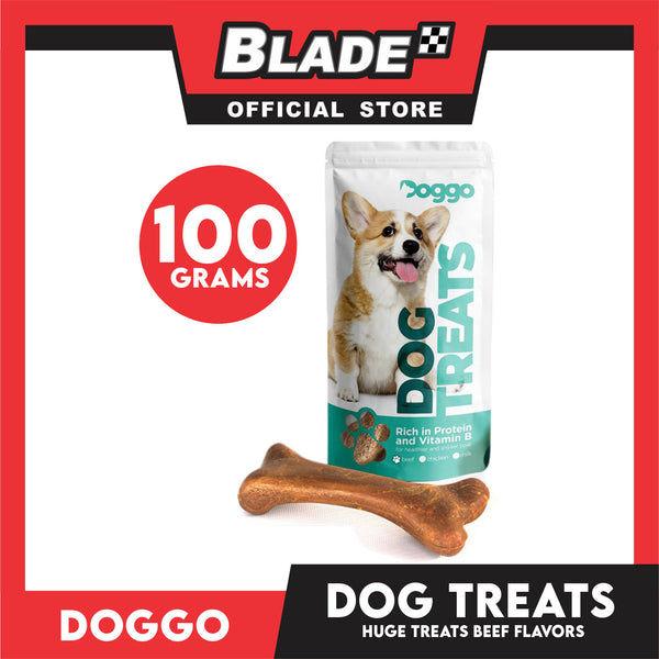 Doggo Dog Treats Huge 100grams (Bone Beef)