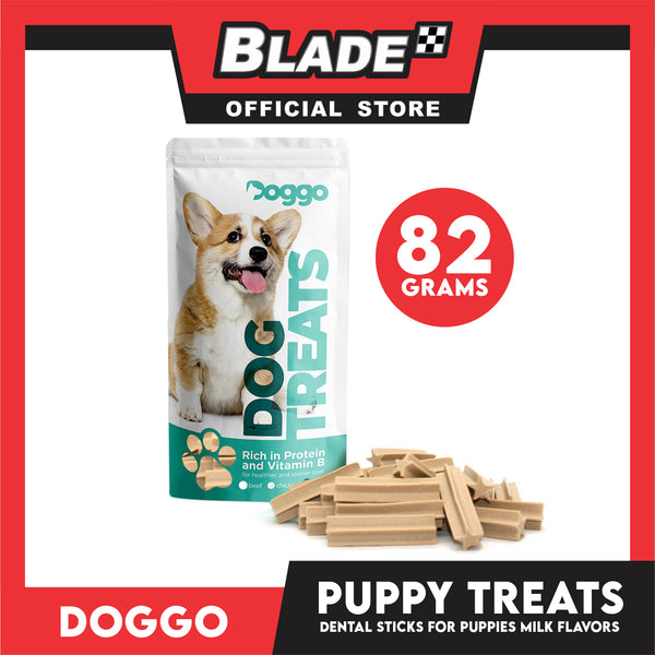 Doggo Dog Puppy Treats Mini Dental Sticks (Milk) 82 grams