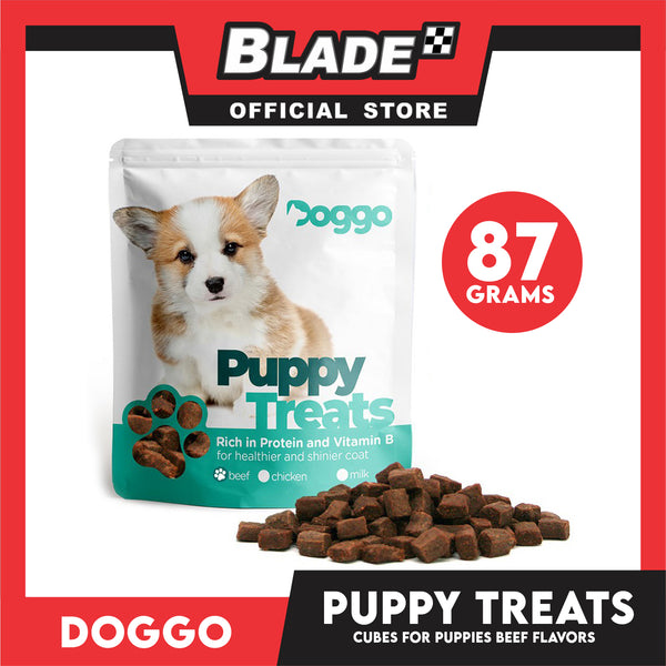 Doggo Dog Puppy Treats (Cube Beef) 87 grams