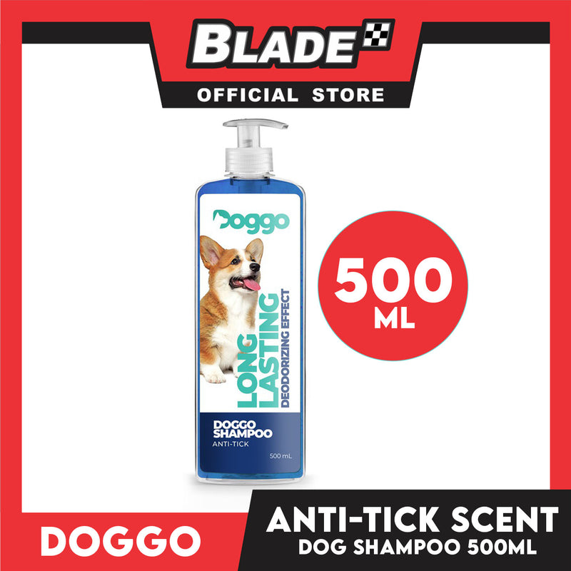 Doggo Shampoo Long Lasting Deodorizing Effect 500ml (Anti-Tick) Shampoo for Your Pet