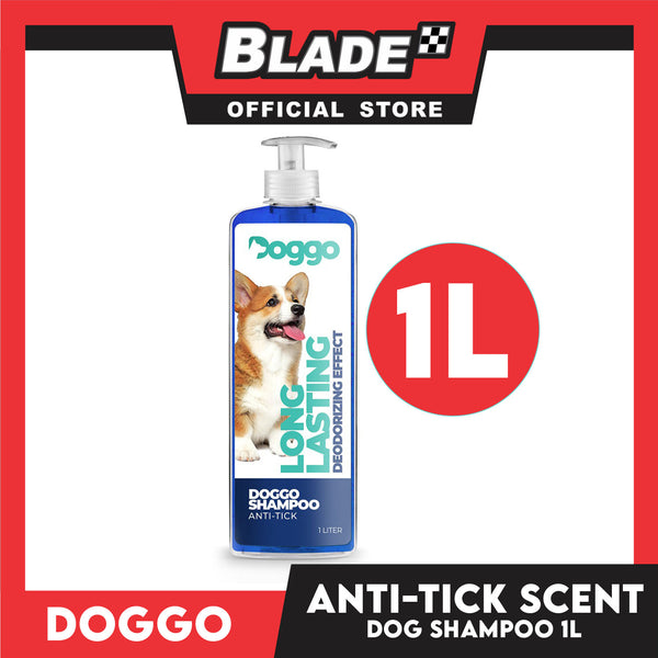 Doggo Shampoo Long Lasting Deodorizing Effect 1 Liter (Anti-Tick) Shampoo for Your Pet