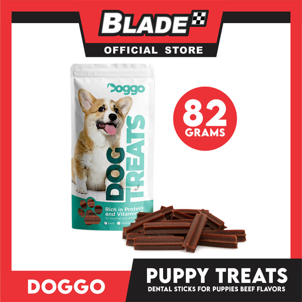 Doggo Dog Treats Dental Stick Mini For Puppies (Beef Flavor) Good for Your Puppies Oral Care