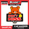 Gifts Car Marker With Suction Car Signage (Don't Kiss With Bear Design)